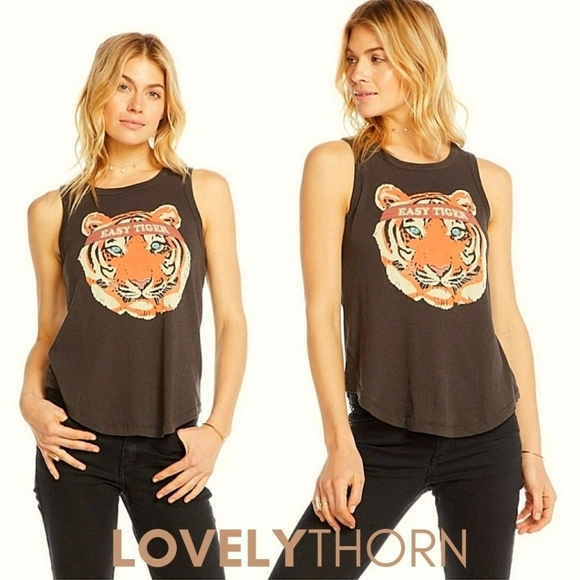 CHASER // ltd ed easy tiger sleeveless super soft vintage feel tee tshirt - Picture 7 of 16